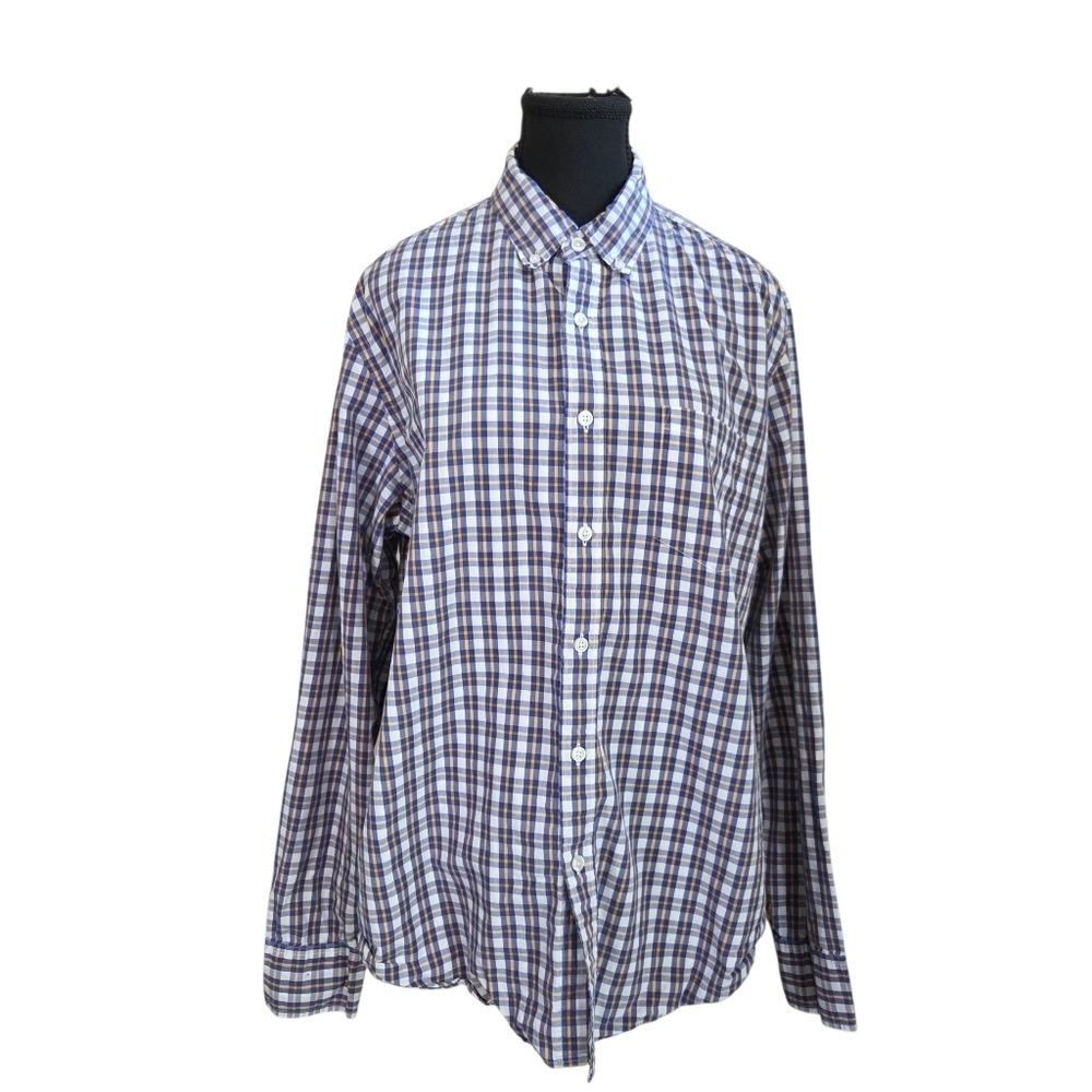 J. Crew Factory Men's Plaid Button Down Shirt Size L